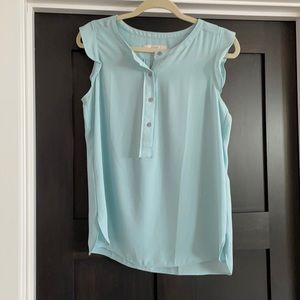 Sheer flowy tank by The Loft